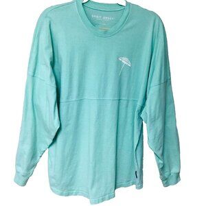 Spirit Jersey Oversized Baggy Tunic Top Shirt Women's S Aqua France
